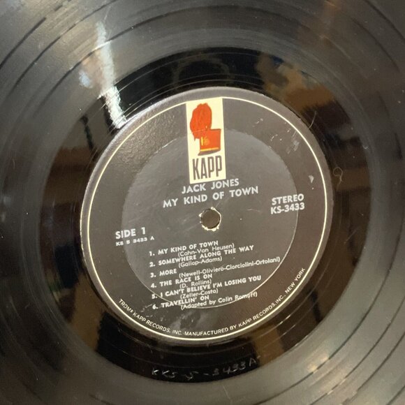 Jack Jones – My Kind Of Town (Vinyl, 1965) Kapp Records KS 3433 VG+ LP Record - Picture 8 of 10